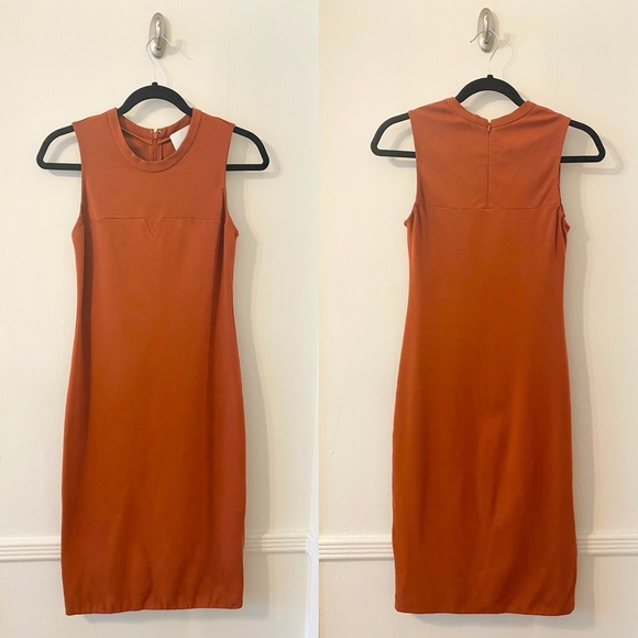 3.1 Phillip Lim Rust Ponte Dress Size 0 - Picture 2 of 6
